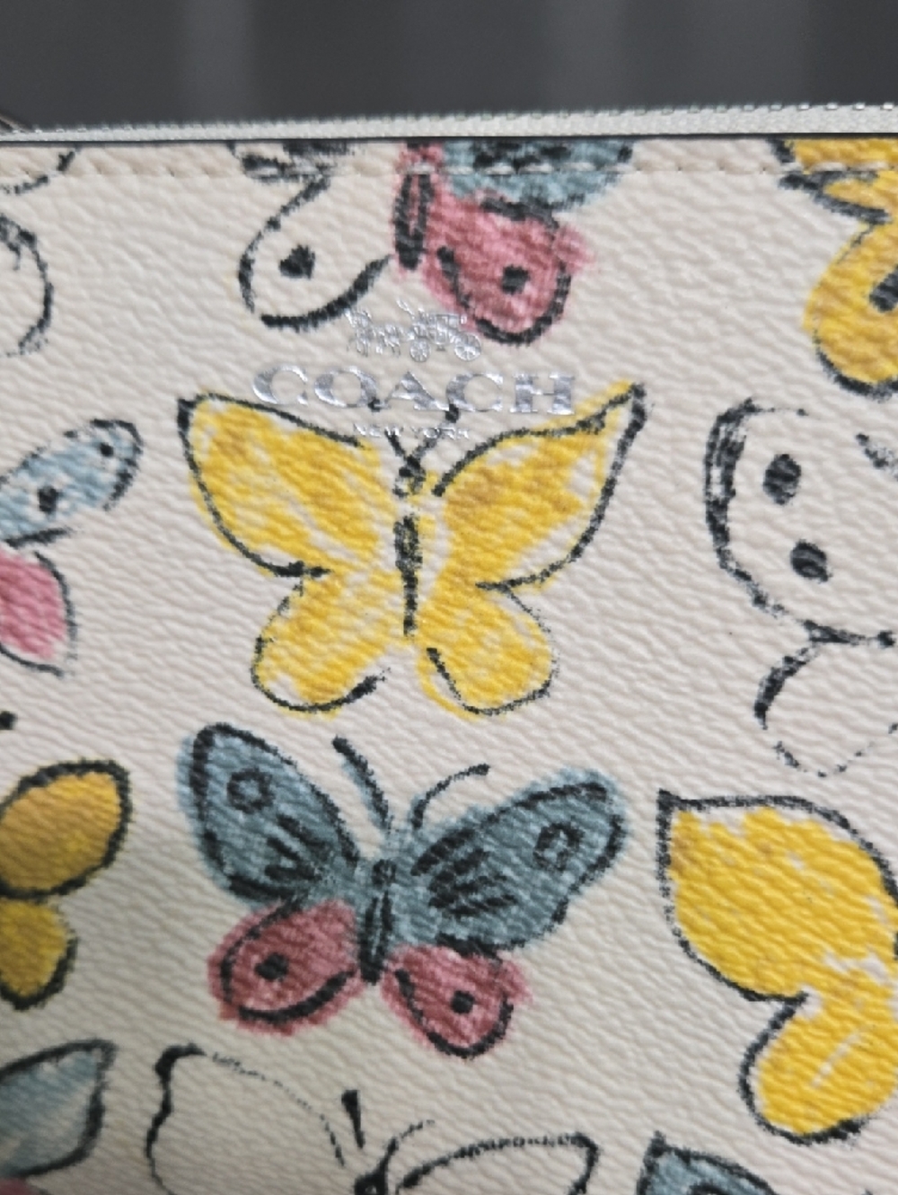 Coach Butterfly Print Wristlet - Picture 7 of 7